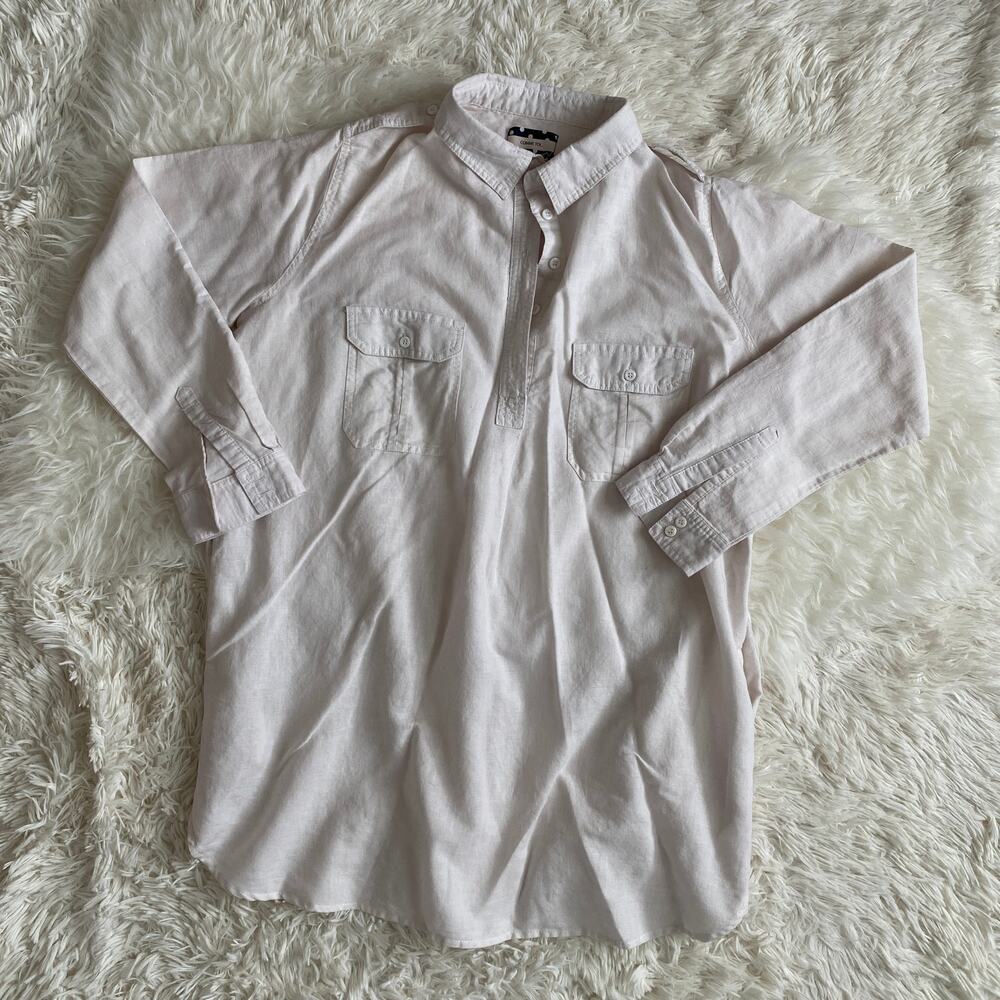 Comme Toi Very Pale Pink Linen Tunic, size L